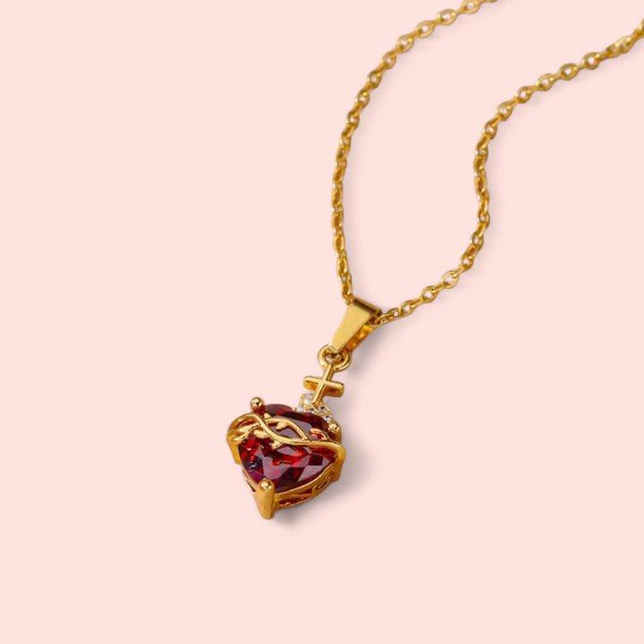 Collar Sagrado Corazón❤️‍🔥 + Gratis Caja de Regalo.