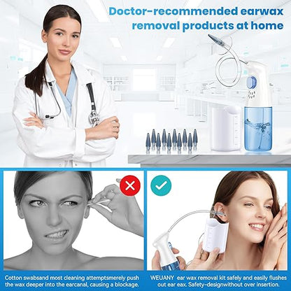Kit Medicado de Limpieza total de Oídos +10 Boquillas intercambiables Gratis