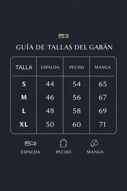 Gabán Largo Diseño Italiano 🇮🇹 Premium.