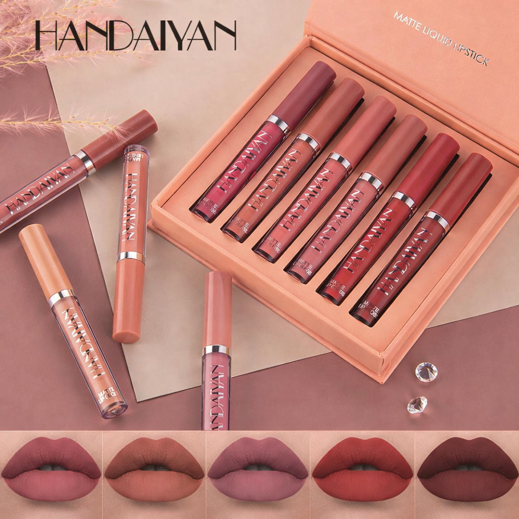 LABIALES HANDAIYAN™ Set X6 Colores Matte.