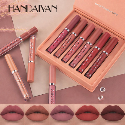 LABIALES HANDAIYAN™ Set X6 Colores Matte.