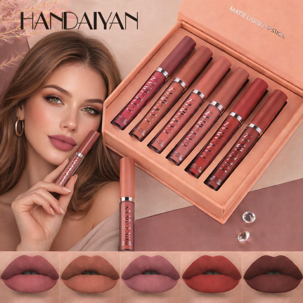 LABIALES HANDAIYAN™ Set X6 Colores Matte.
