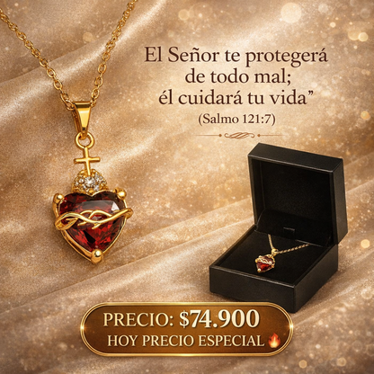 Collar Sagrado Corazón❤️‍🔥 + Gratis Caja de Regalo.