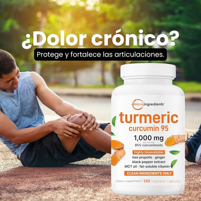 CÚRCUMA TURMERIC™ Antinflamatorio Natural más Potente del Mundo.