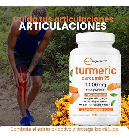 CÚRCUMA TURMERIC™ Antinflamatorio Natural más Potente del Mundo.