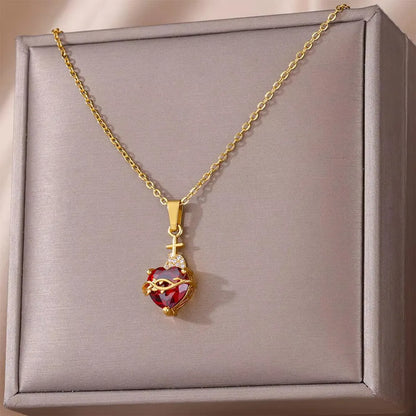 Collar Sagrado Corazón❤️‍🔥 + Gratis Caja de Regalo.