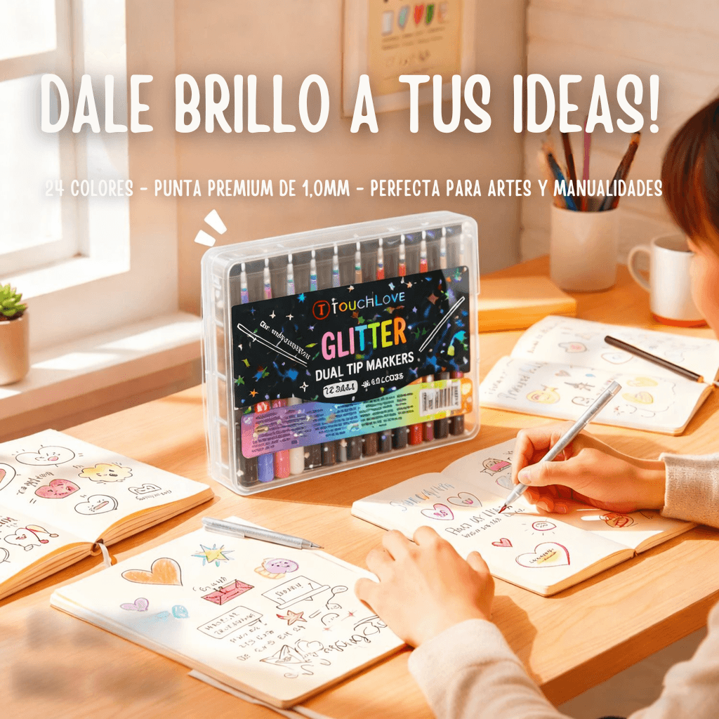 Glitter Market® 72 Colores Metalizados Premium