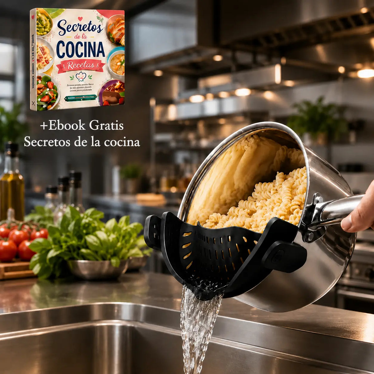Escurridor de cocina + Ebook Secretos de la cocina Gratis.