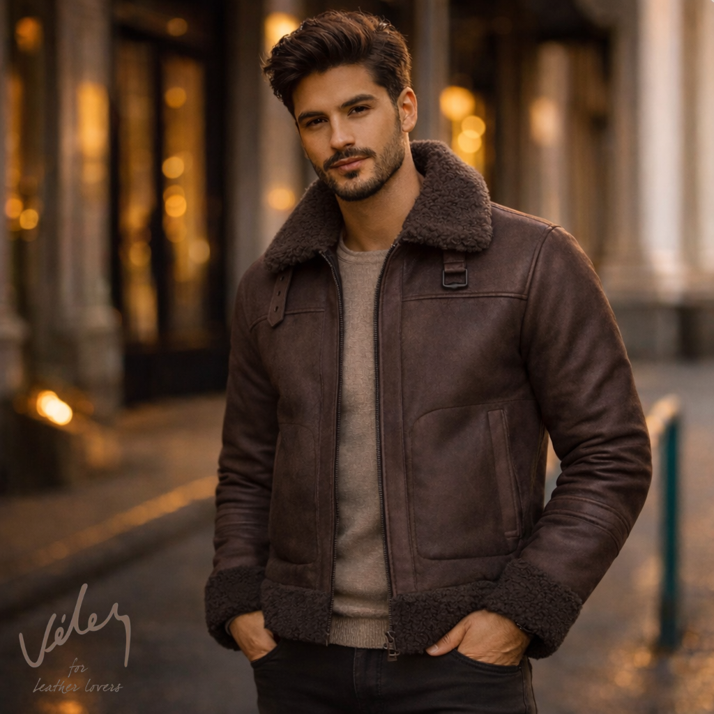 Chaqueta Vélez Ovejera 100% Cuero™ | Calidad que dura Años