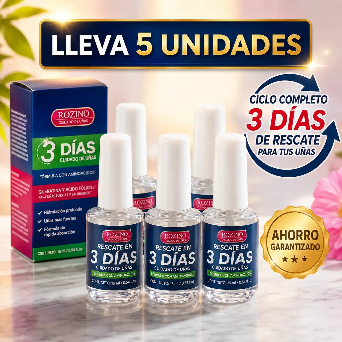 Reparador de Uñas Fórmula Alemana | X5 Unidades 🇩🇪