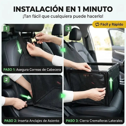 Cama de mascotas para silla de Automóvil