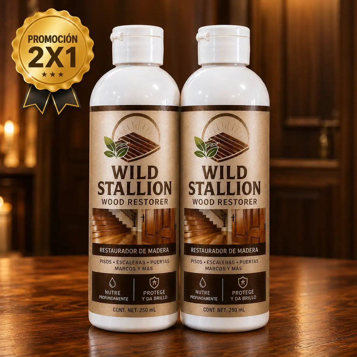 Wild Stallion™ Restaurador y Sellador de Madera 2X1