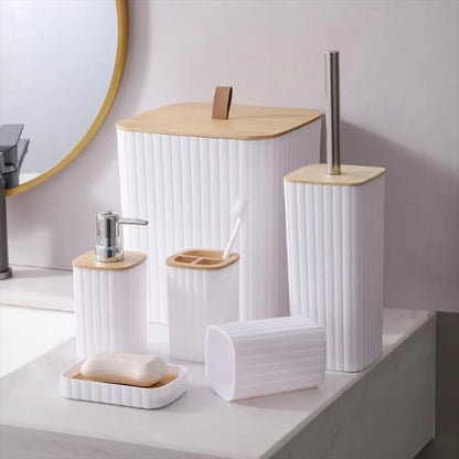 Set de Baño Bambú Y Polímero X6 Piezas™